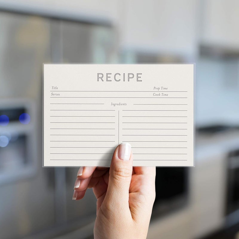 Jot  Mark 4x6 Recipe Card Protector Sleeves (200 Count) | Crystal Clear Covers Protect Your Recipes from Kitchen Messes - Image 3